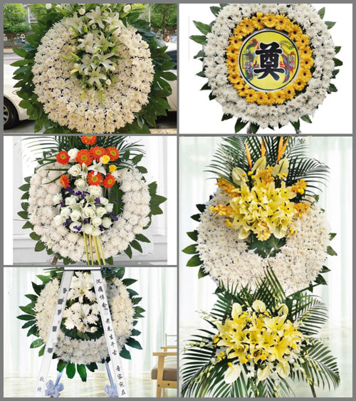四川成都金堂县赵家镇石峰村花圈速递